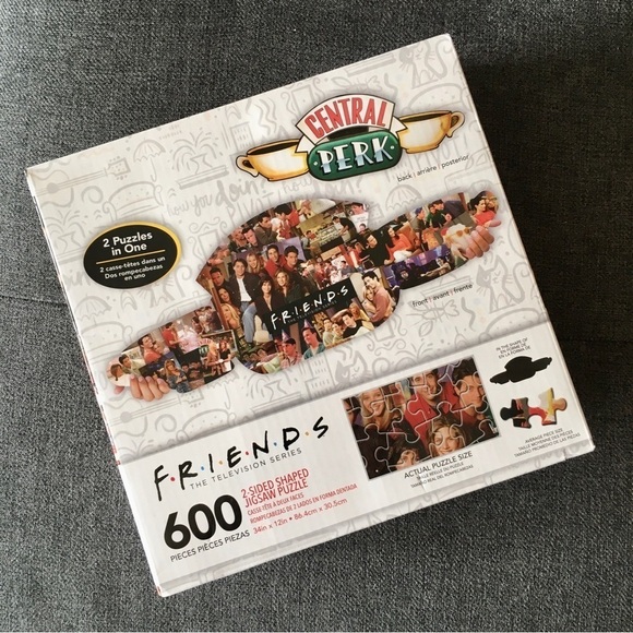 Friends 2-Sided Puzzle, 600 Pieces, New - Picture 1 of 14